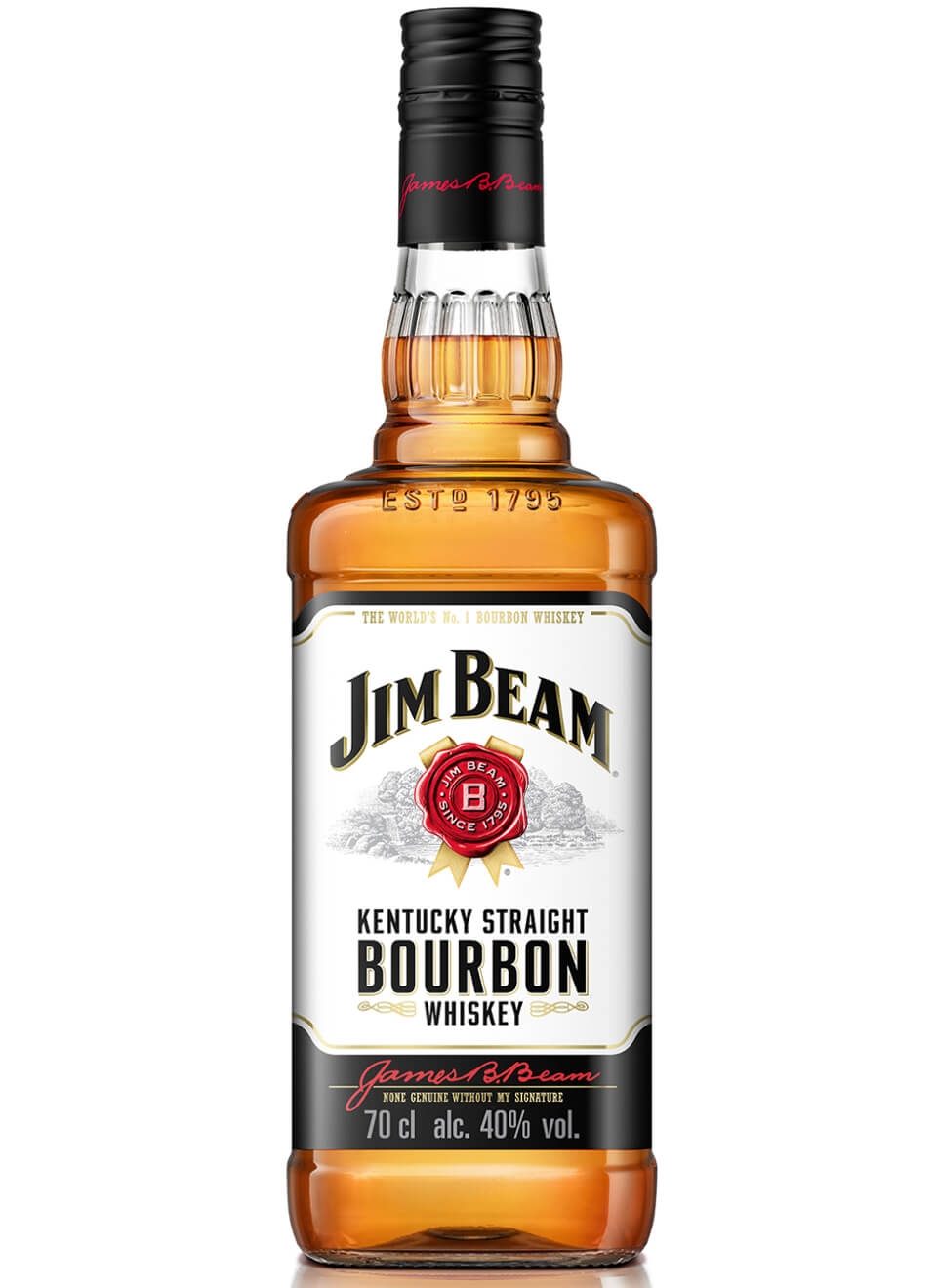 Jim Beam White Kentucky Straight Bourbon Whiskey Flasche 1 x 0,7 l