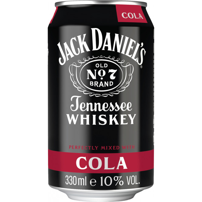 Jack Daniel's Whiskey & Cola  1 x 0,33 l (Dose) EINWEG zzgl. 0,25 € Pfand 