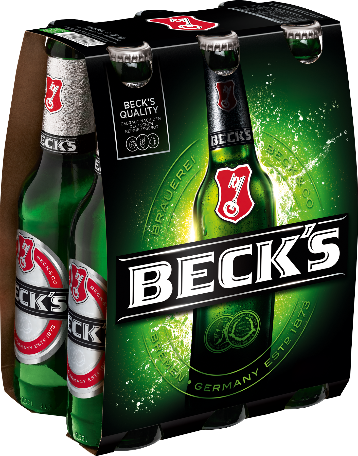 Becks Pils 6er Pack 6 x 0,33 l Glas Mehrweg