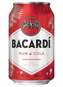 Bacardi Rum & Cola 1 x 0,33 l (Dose) EINWEG zzgl. 0,25 € Pfand
