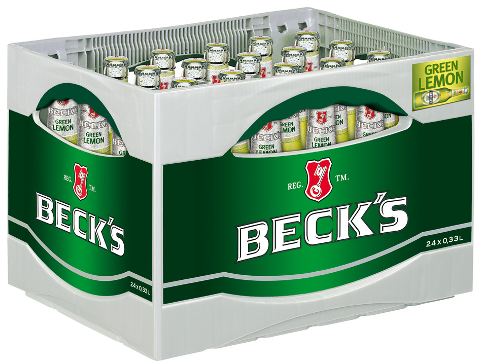  Beck's Green Lemon Kasten 24 x 0,33 l Glas Mehrweg
