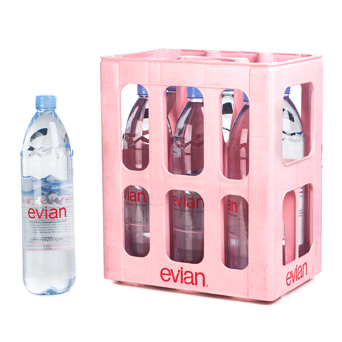 Evian Mineralwasser Still Kasten 6 x 1,25 l PET Einweg
