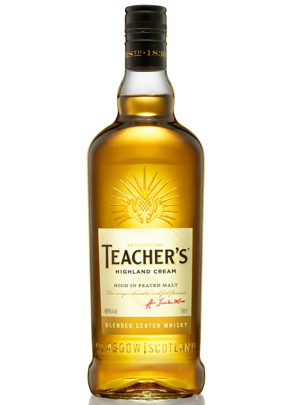 Teachers Highland Cream Peated Malt Whisky Flasche 1 x 0,7 l 