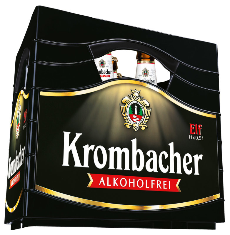  Krombacher Alkoholfrei Pils 11 x 0,5 l (Glas) MEHRWEG Kiste zzgl. 2,38 € Pfand