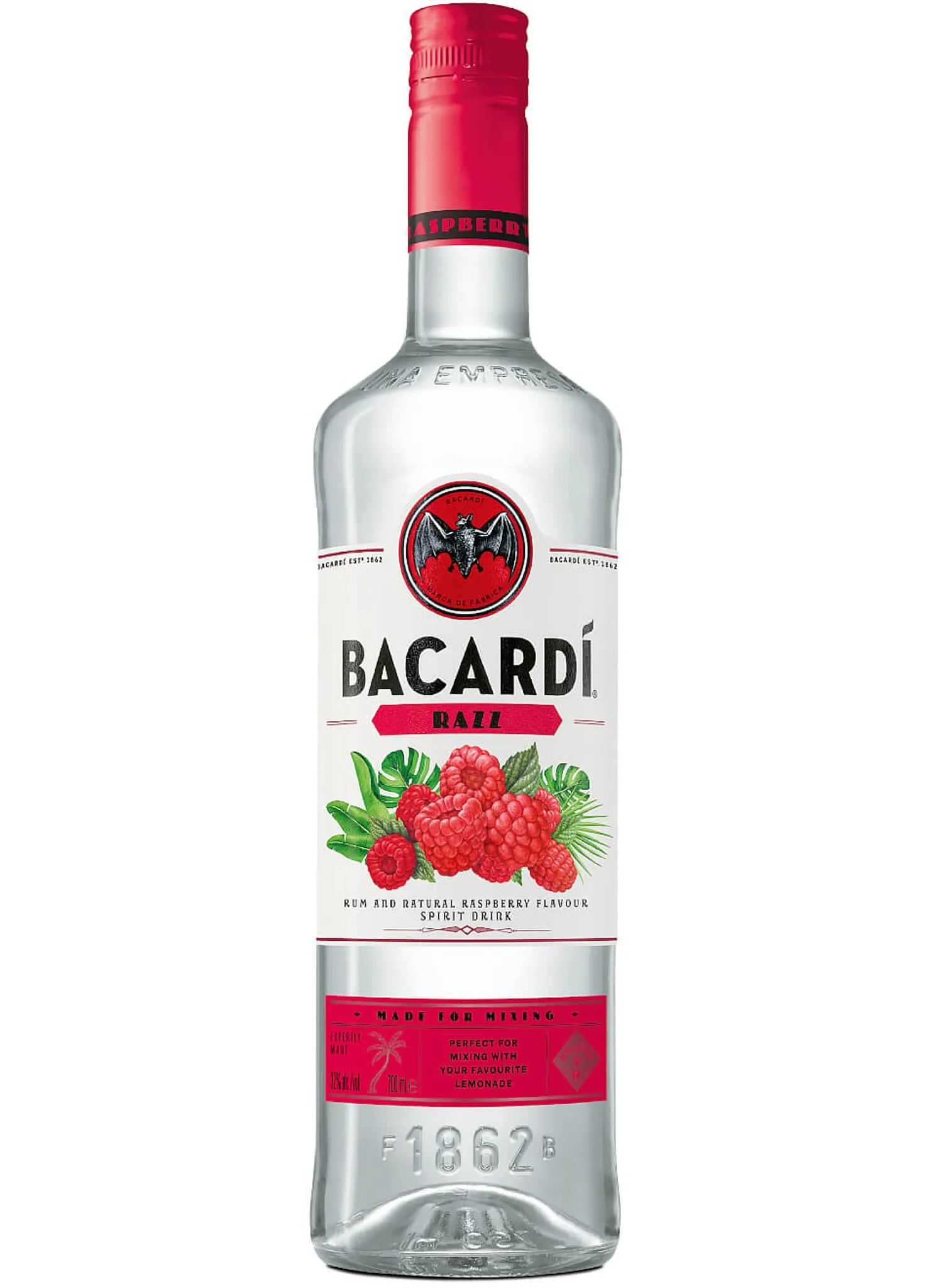  Bacardi Razz White Rum 32% Vol. 0,7 l