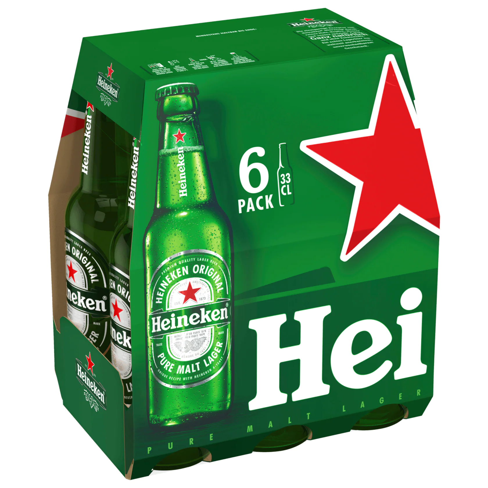 Heineken 6er Pack 6 x 0,33 l Glas Mehrweg