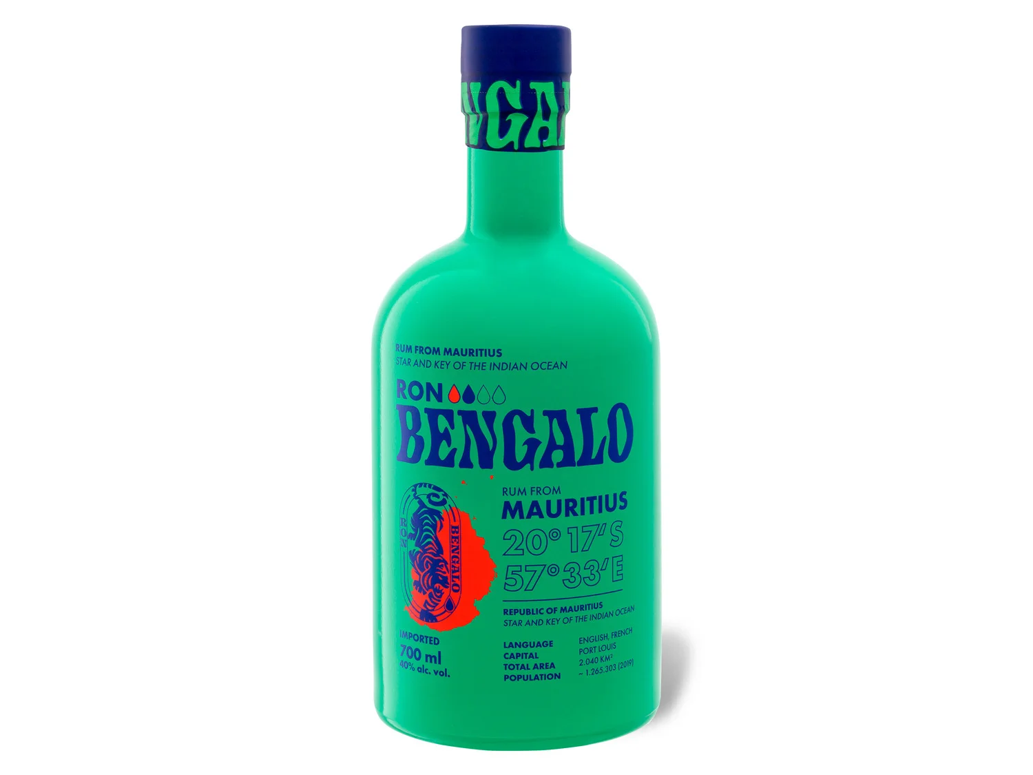 40% 0,7 Rum l Bengalo Ron Vol. Jamaica