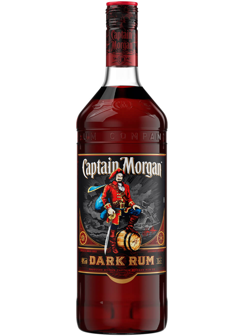 Captain Morgan Dark Rum Flasche 1 x 1 l