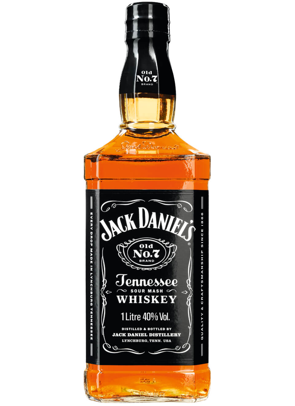  Jack Daniels Old No.7 Tennessee Whiskey Flasche 1 x 1 l