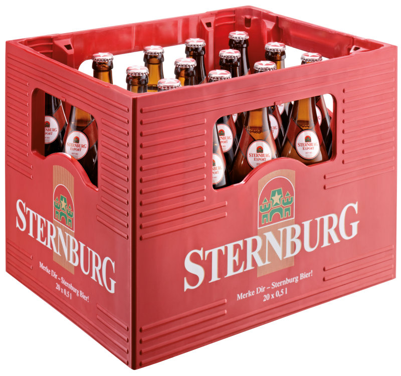 Sternburg Export 20 x 0,5 l (Glas) MEHRWEG Kiste zzgl. 3,10 € Pfand