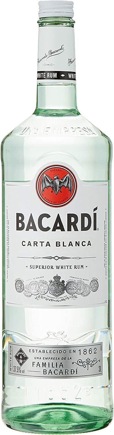 Bacardi Carta Blanca Rum 37,5% Vol. 3 l