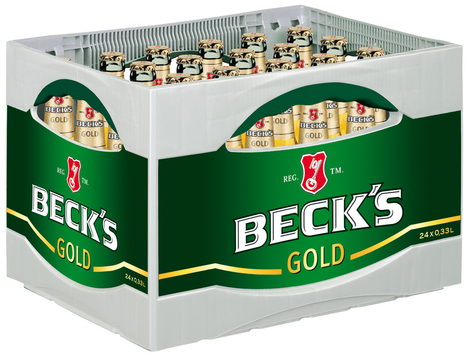  Beck's Gold Kasten 24 x 0,33 l Glas Mehrweg