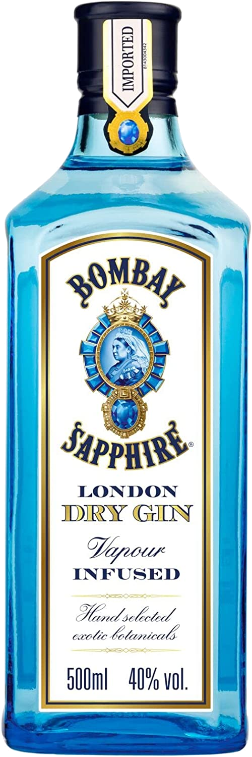 Bombay Sapphire London Dry Gin | 40 % vol | 0,5 l