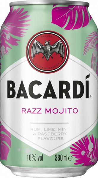 Bacardi Razz Mojito 1 x 0,33 l (Dose) EINWEG zzgl. 0,25 € Pfand