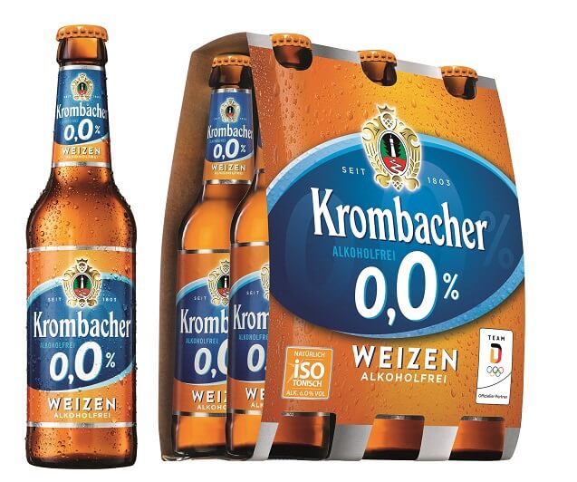  Krombacher Weizen Alkoholfrei 6er Pack 6 x 0,33 l Glas Mehrweg