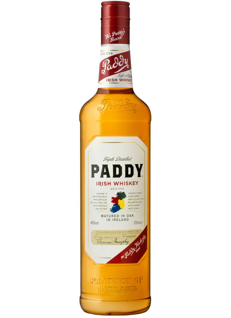 Paddy Irish Whiskey Flasche 1 x 0,7 l