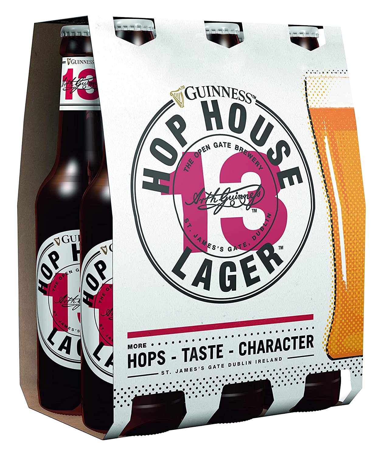 Guinness Hop House 13 Lager 6er Pack 6 x 0,33 l Glas Mehrweg